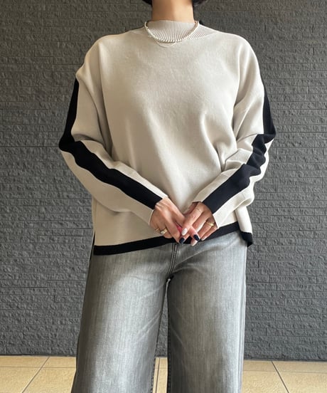 ライン入りWジャガードプルオーバー 266704  / sugarrose