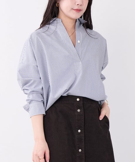 スキッパーデザインシャツ 0126301095   / Mica&Deal