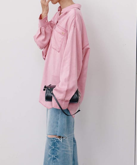 FADED OVERSIZE SHIRT [Y264-11134] / YENN