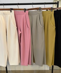 裏フリース変形タックパンツ / Dignitecollier