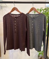 ラッセルレースヘンリーネックTee 8641005  / Le Melange