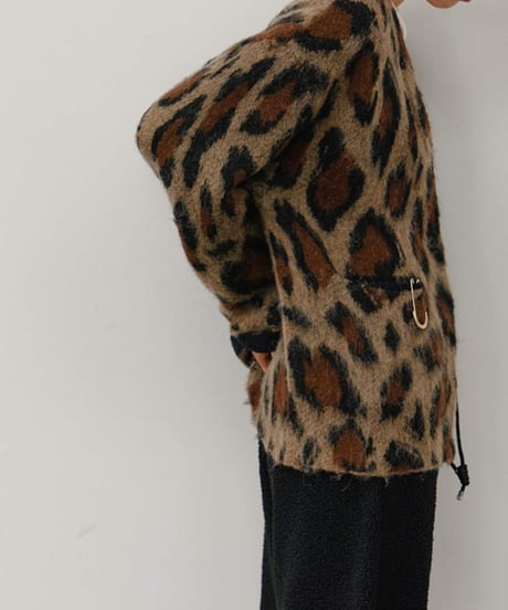 LEOPARD V NECK CD [Y264-92132] / YENN