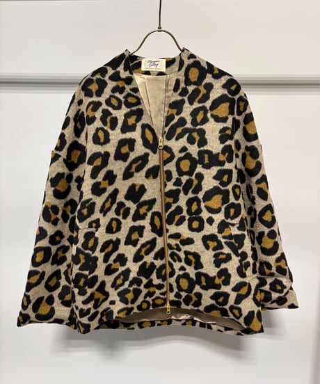 シャギージップコート レオパート MG CO-26128-A  / MARGAUX VINTAGE