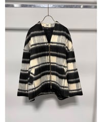 シャギージップコート CHECK MG CO-26129-A   / MARGAUX VINTAGE