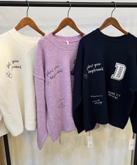 メッセージ刺繍ニット80269365 / Dignitecollier