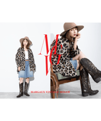 シャギージップコート レオパート MG CO-26128-A  / MARGAUX VINTAGE