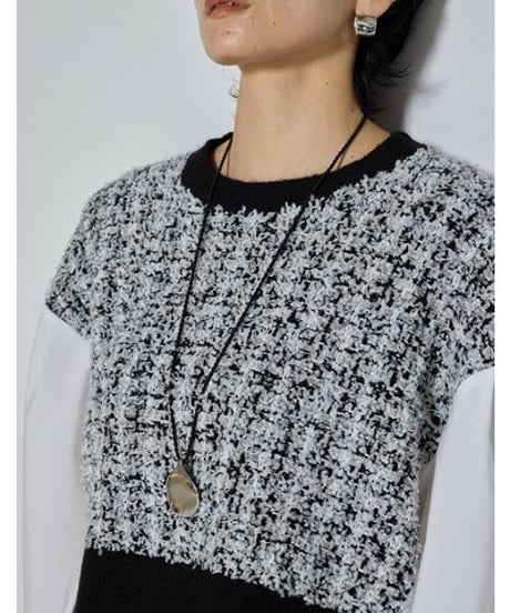 メルティスクエアWフェイスピアス 0065-455SH   / CHIGNON