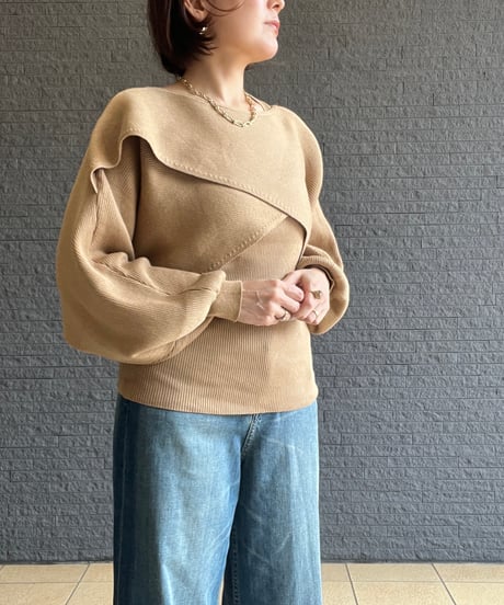 2WAYルーズレイヤードニット 2633411  / Ruxe