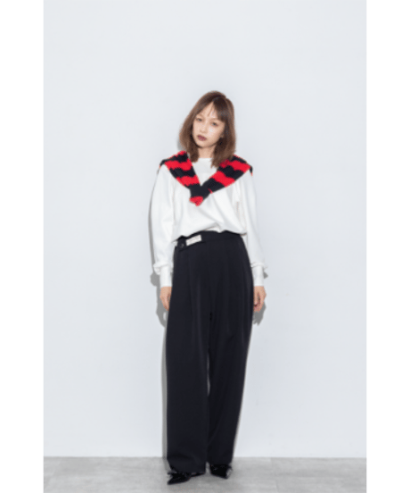 ウエストデザインタックパンツ MG PT-26126-A   / MARGAUX VINTAGE