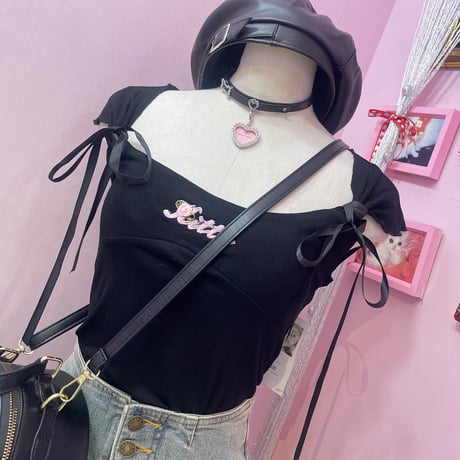 Kitty rose リボンカットソー