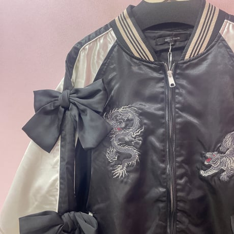 ドラゴン&タイガーリボンスリーブスカジャン