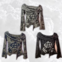 Anarchy zipオフショルカットソー