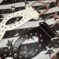 レザースタッズデザインベルト