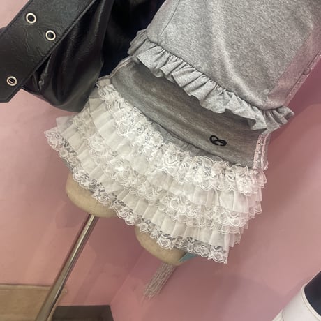 フリルレースショートパンツ