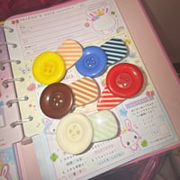 カラーボタンボーダークリップ