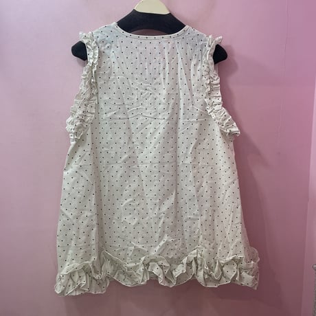 リボンドットフリルワンピース