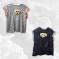 カラフルフラワーPuppyトップス