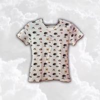 Cat&dog 総柄Tシャツ