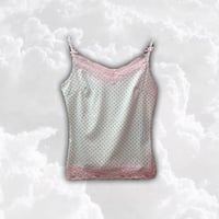 Pinkyレースドットキャミソール