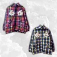 モコモコPuppyチェックブルゾン
