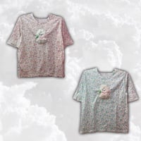 Hair pins puppyフラワーTシャツ
