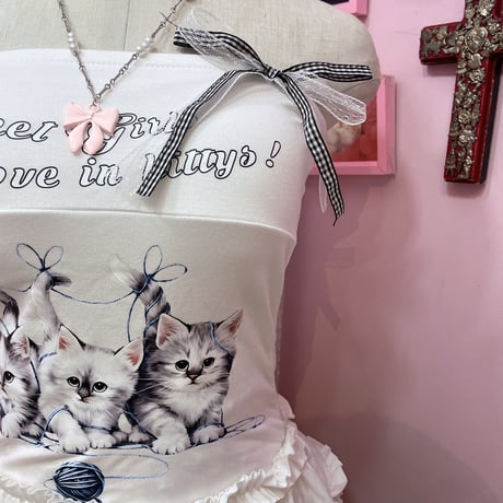 Sweet kittys フリルベアトップ