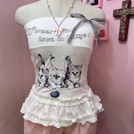Sweet kittys フリルベアトップ