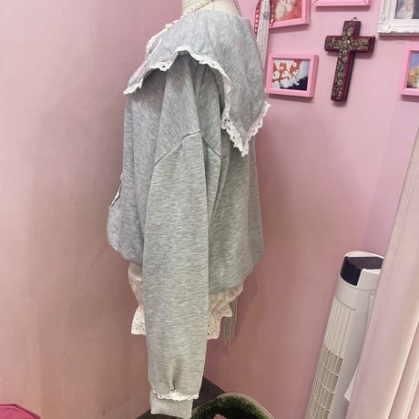 Rabbitセーラーカラースウェットブルゾン