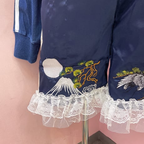 スカジャンフリルレースショートパンツ