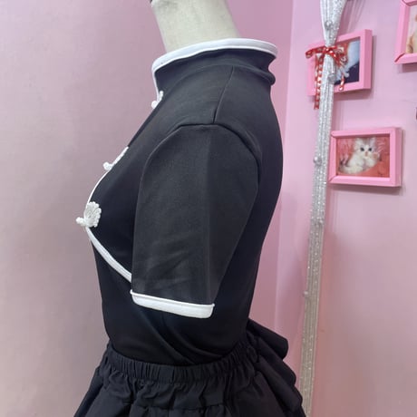 チャイナモノトーンカットソー