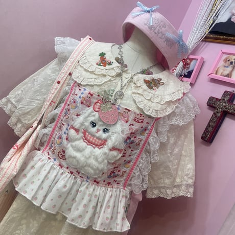 Sweet animal パッチワークビスチェ