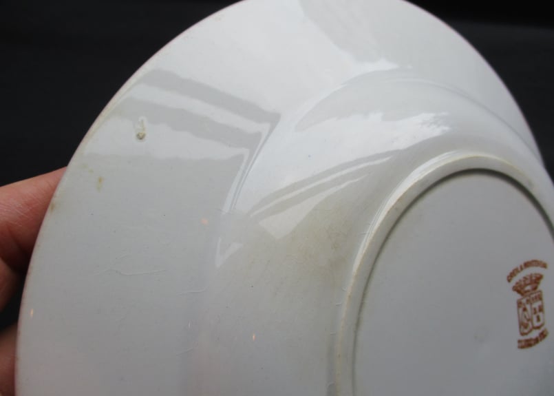 White Soup plate【D】/「Creil et Montereau」 | boil