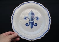 ”Fleur-de-lis”　Dinner plate【A】