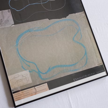 Alvar Aalto 1936 sketch vintage poster