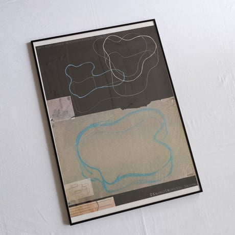 Alvar Aalto 1936 sketch vintage poster
