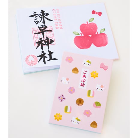 キティちゃん 御朱印帳（いろどり和菓子）／中面２面展開