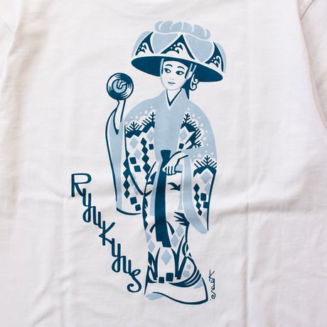 LINX｜LINX × Kads MIIDA-HANAGASA TEE / SALT&SMOKE BLUE