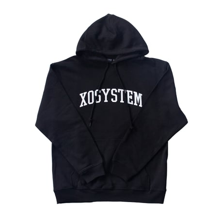 XOSYSTEM｜XO COLLEGE ARCH LOGO 8.8oz SWEAT PARKA