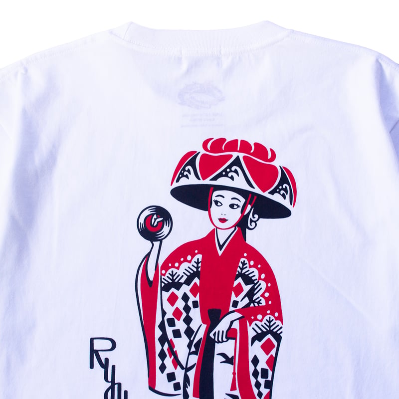 LINX｜LINX × Kads MIIDA-HANAGASA TEE / WHITE&RED