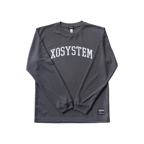 XOSYSTEM｜XO COLLEGE ARCH LOGO DRY L/S TEE