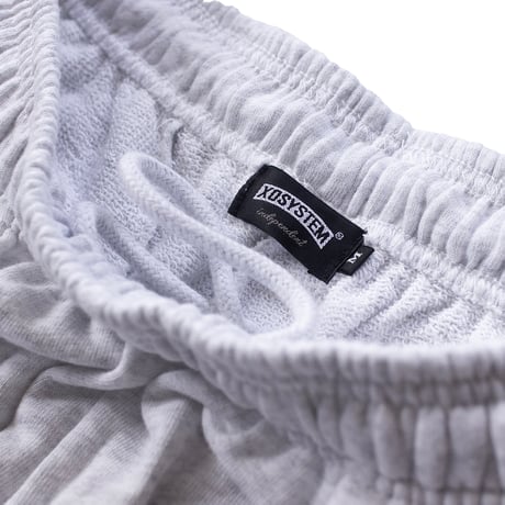 XOSYSTEM｜XO COLLEGE ARCH LOGO SWEAT SHORTS