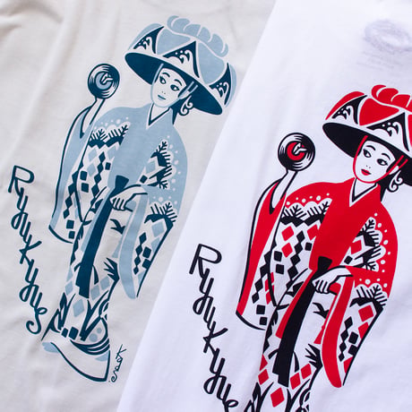 LINX｜LINX × Kads MIIDA-HANAGASA TEE / SALT&SMOKE BLUE
