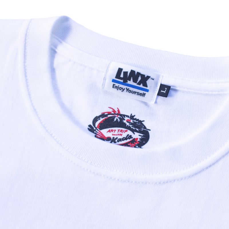 LINX｜LINX × Kads MIIDA-HANAGASA TEE / WHITE&RED