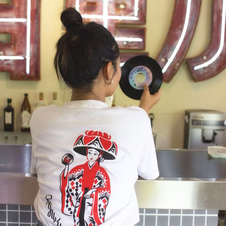 LINX｜LINX × Kads MIIDA-HANAGASA TEE / WHITE&RED