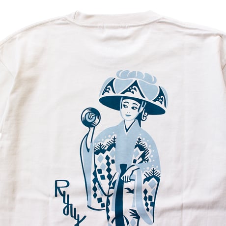 LINX｜LINX × Kads MIIDA-HANAGASA TEE / SALT&SMOKE BLUE