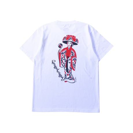 LINX｜LINX × Kads MIIDA-HANAGASA TEE / WHITE&RED