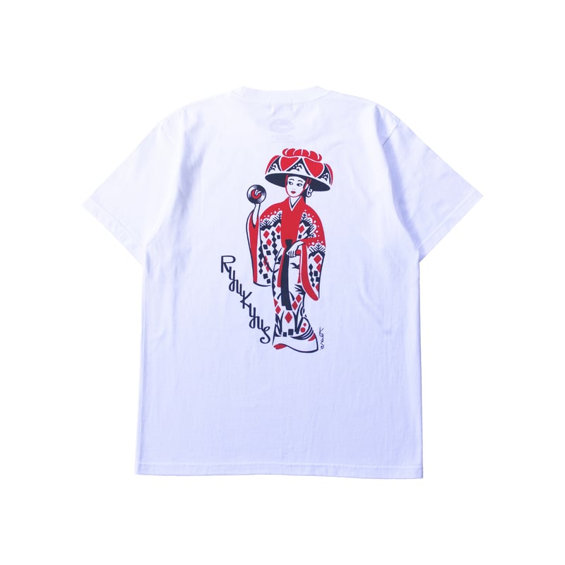 LINX｜LINX × Kads MIIDA-HANAGASA TEE / WHITE&RED