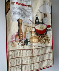 1986 Fabric calendar