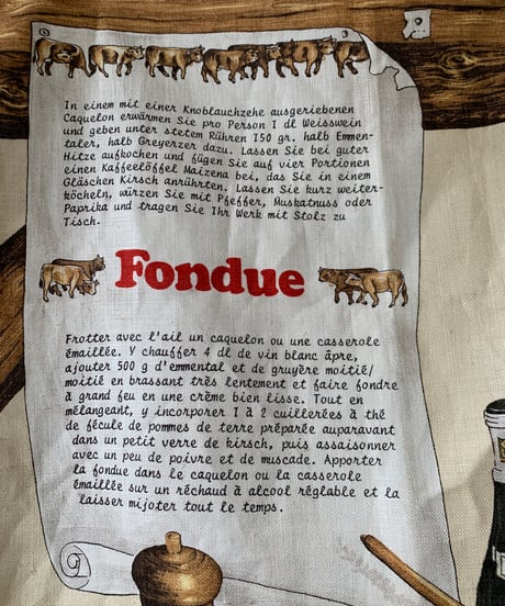 1986 Fabric calendar