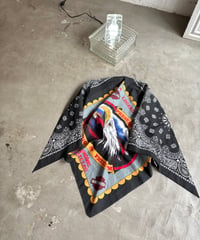 STRANGER Original / Re. Vintage. Made in USA old bandana docking scarf